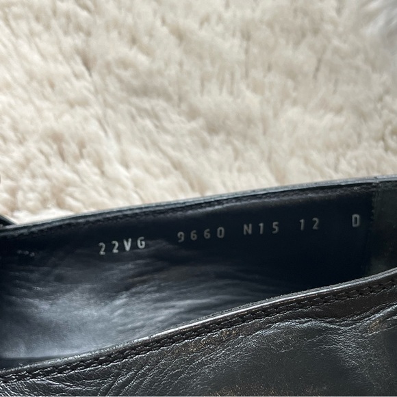 Salvatore Ferragamo Black Leather Loafer Moccasins with Gancini Ornament 12D main image 7